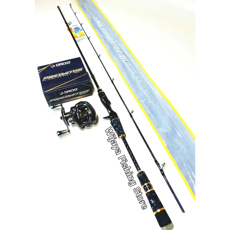 Set Joran dan Reel BC Casting Daido Predator 180 195 BONUS PE