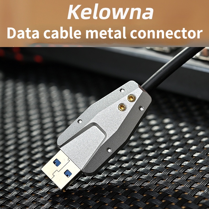 Kelowna Customized Data USB3.0 Aperture: 5, 6mm CNC Data Cable Metal Connector Plug Metal USB Shell