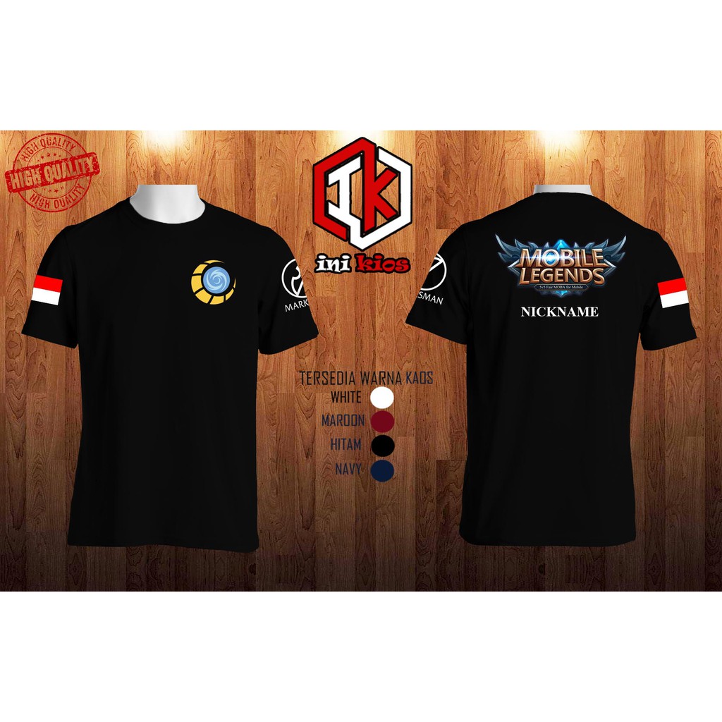 KEREN Baju Kaos MARKSMAN MOBILE LEGEND keren pria wanita CUSTOM MOBILE LEGEND NEW