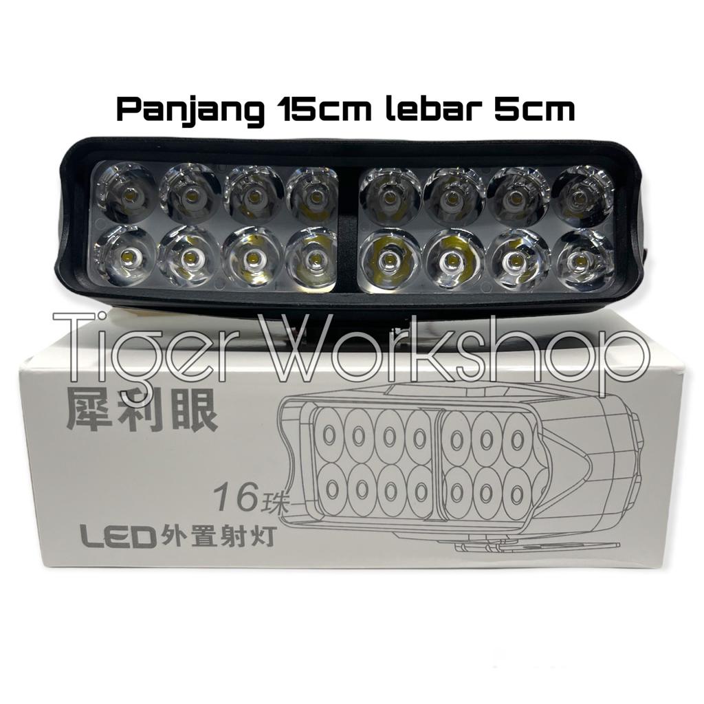 Lampu Tembak 16 LED12 Volt Universal Plus Breket