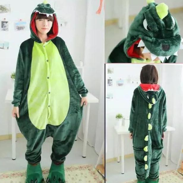 KOSTUM ONESIE DINOSAURUS SIZE DEWASA