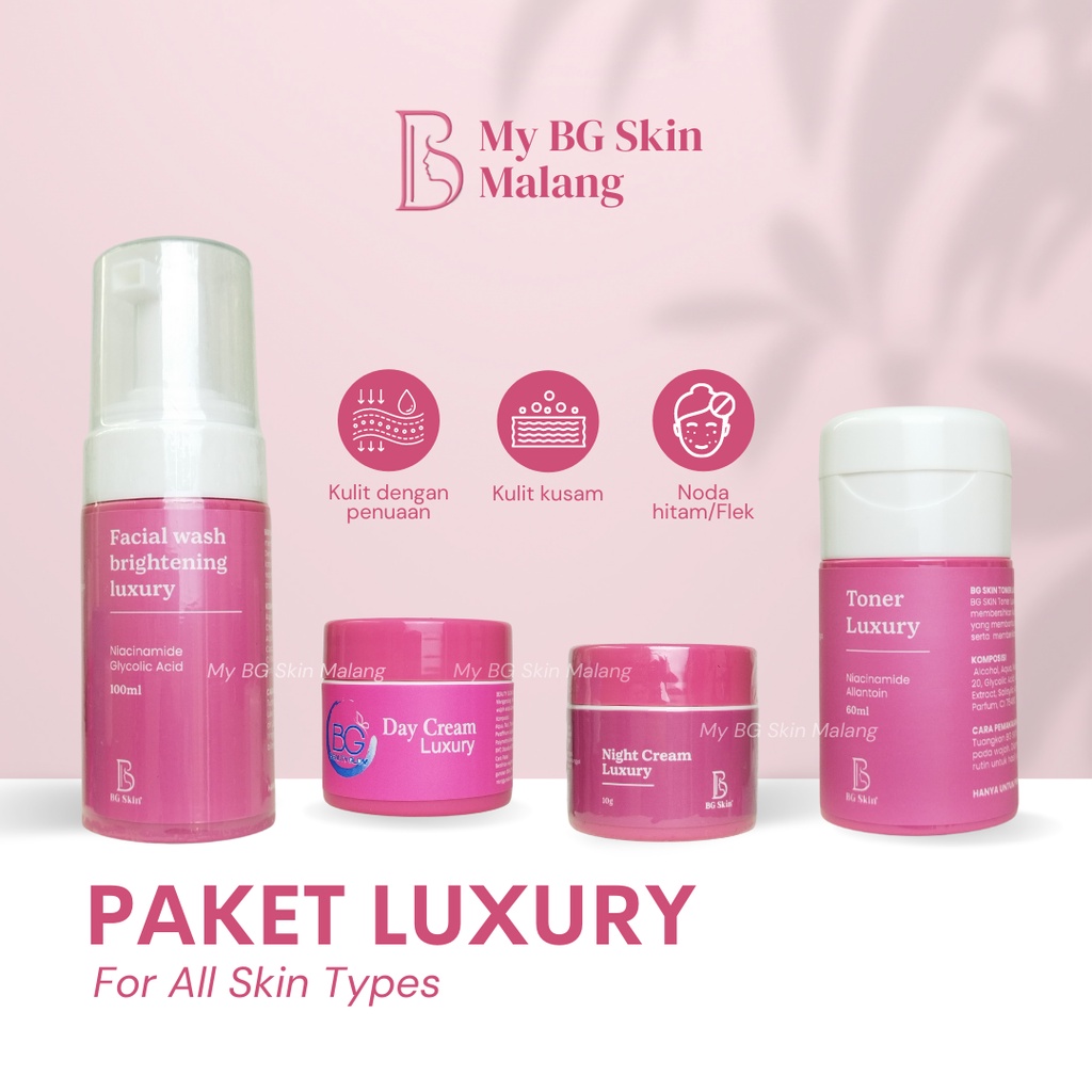 Jual BGSKIN BG Skin Whitening Luxury Series Paket Perawatan Lengkap ...