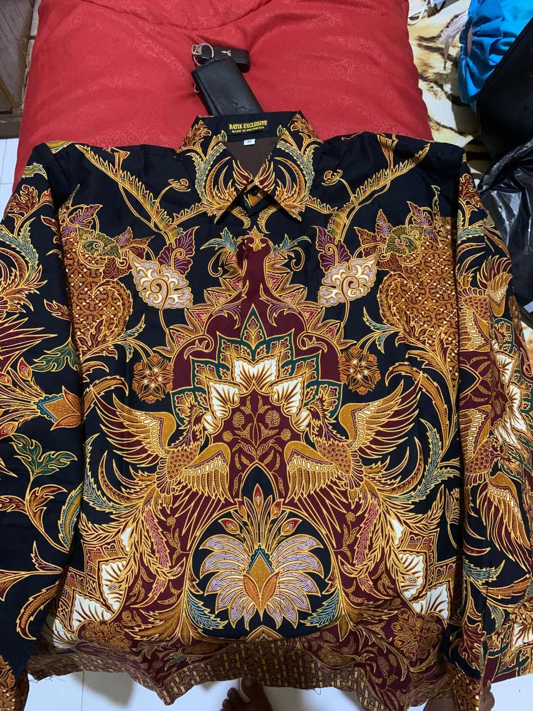 Kemeja Batik Prabu Bahan Katun Baturaden Reguler Fit A596