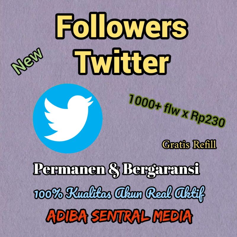 Jasa Tambah Followers Twitter | Follower Twitter | Pengikut Twitter