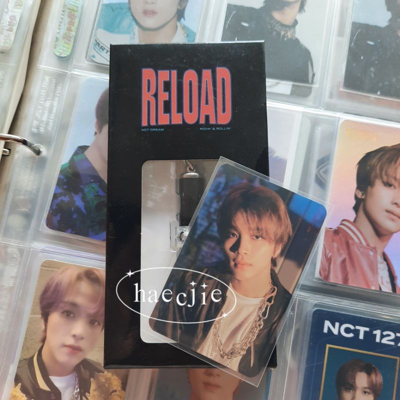 [FULLSET] Official Photocard NCT Dream Haechan Prokey Reload Projection Keyring laser