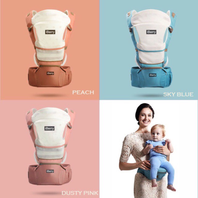 iBerry Windsor 9 in 1 Baby Carrier G01 (Tersedia varian warna)