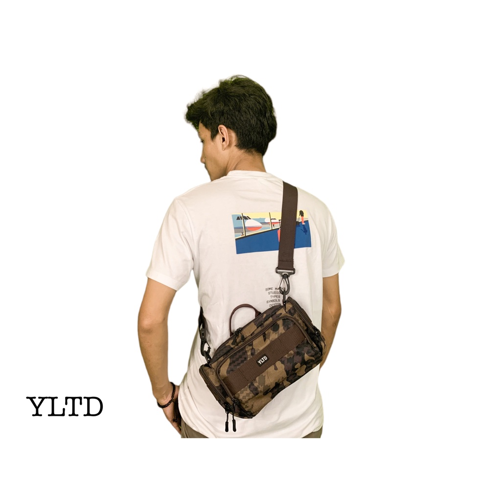 Rancis Jaya - Tas Selempang Pria Army / Tas Selempang Pria YLTD / Tas Tactical Bahan Motif Army