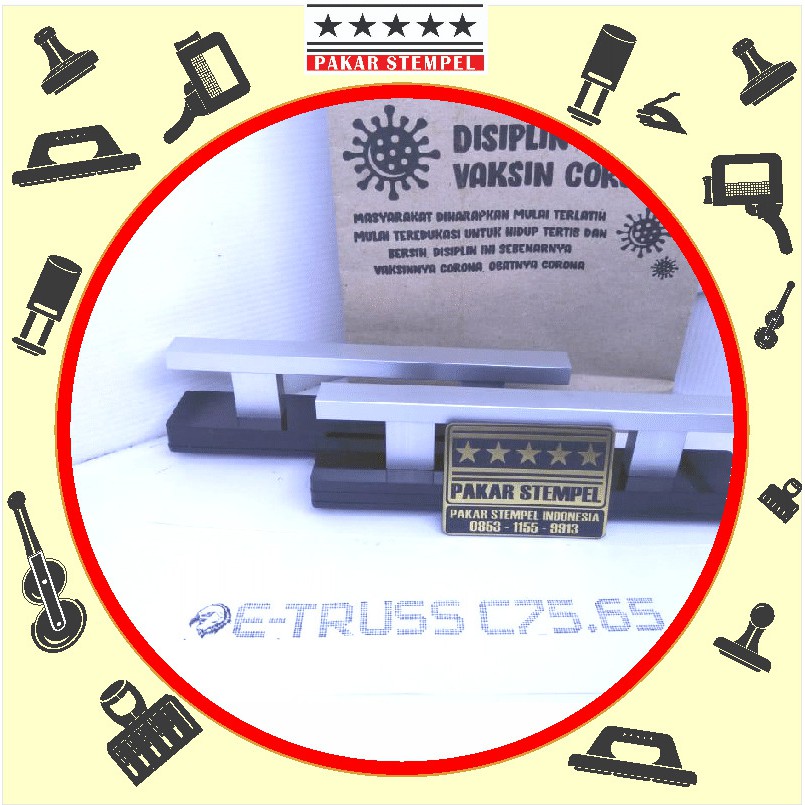 

Stempel Galvalum Custom Uk15cmx1.5cm