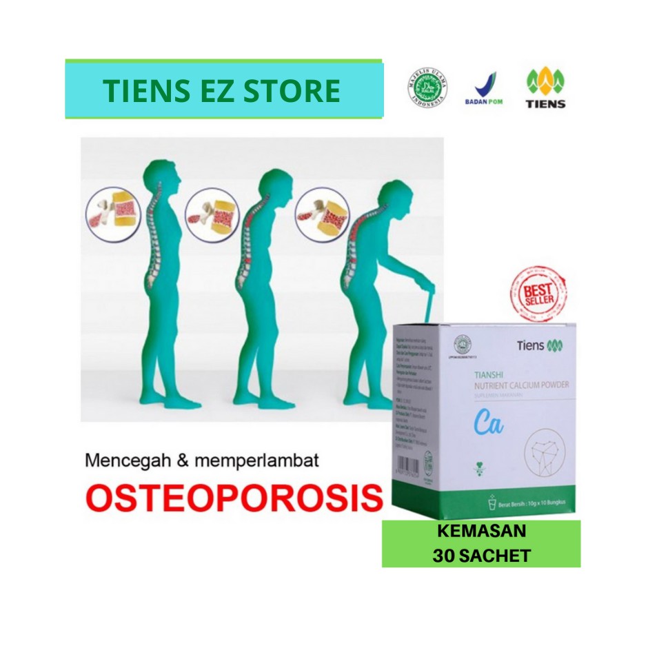 Tiens Kalsium Pemulih & Pencegah Osteoporosis - Paket Super - 30 Sachet NCP by Tiens Ez Store