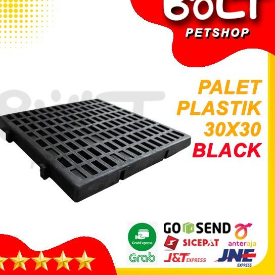 Alas Kandang Palet Plastik 30x30cm BLACK Tebal 3cm