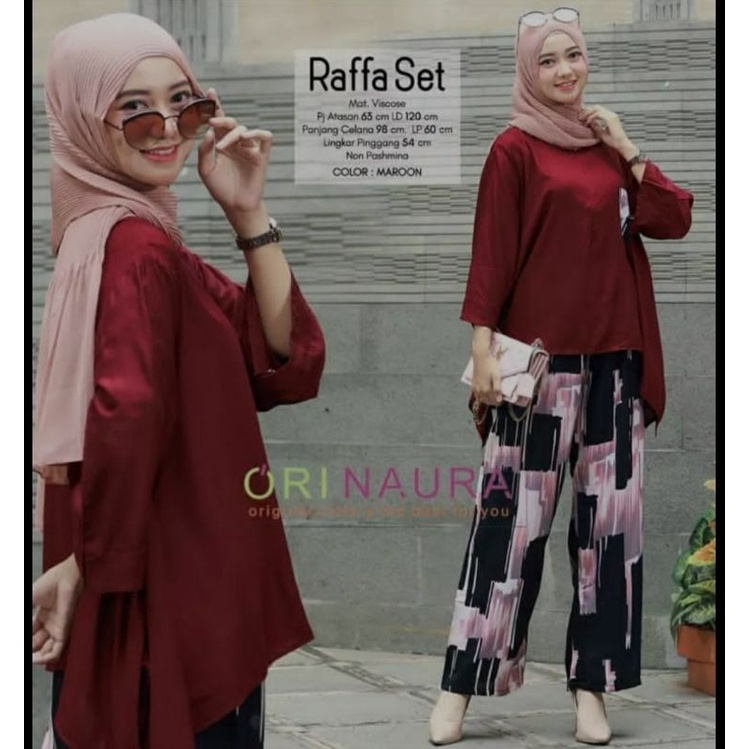 SETELAN PIYAMA WANITA PREMIUM HIGH QUALITY // LD 100 - 110 ONE SET RAYON MOTIF BARU // SET RAYON-Blackping combi set