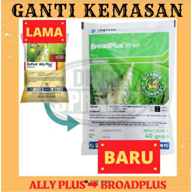 Herbisida AllyPlus BroadPlus (Broad Plus)77wp 40gram harga grosir