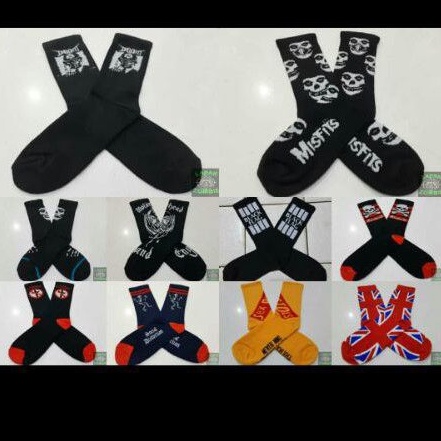 KAOS KAKI MOTIP BAND PUNK