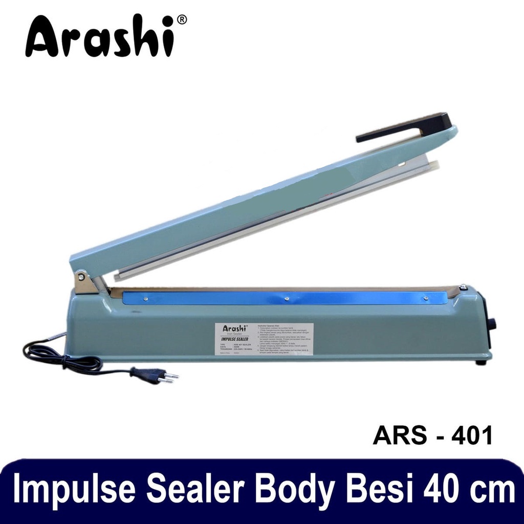Arashi Mesin Press Plastik Impulse Sealer Body Besi Alat Press plastik