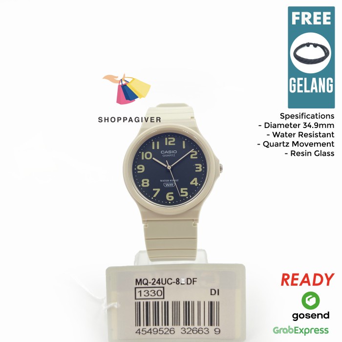 Casio Original MQ-24UC-8B / MQ-24UC-8BDF Jam Tangan Analog Unisex Bergaransi