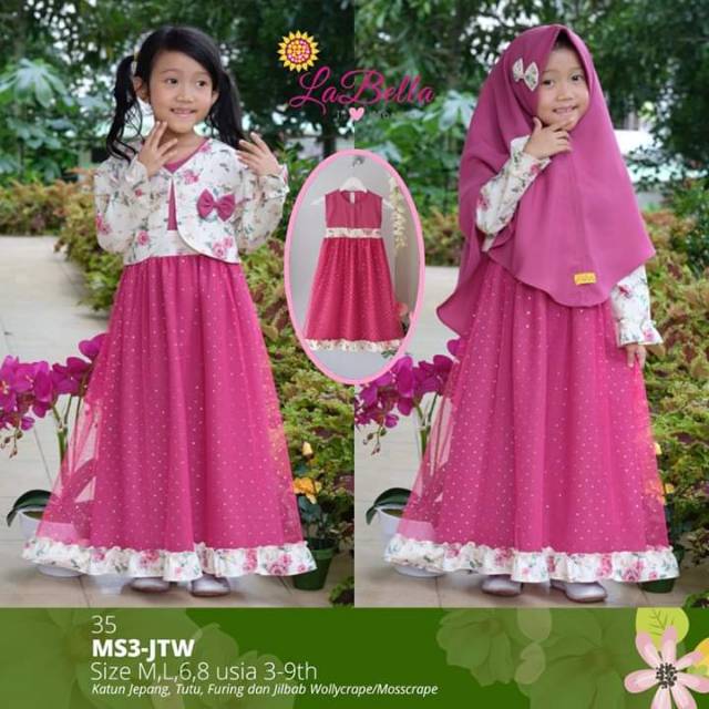 Baju Gamis Anak Perempuan Labella