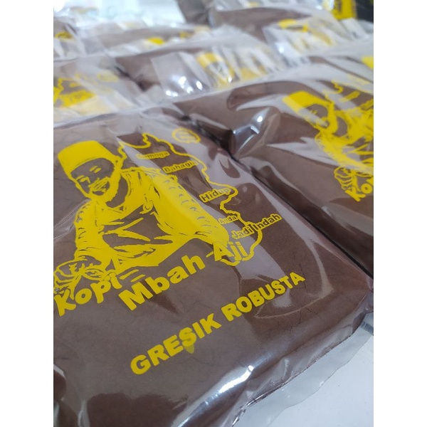 

kopi bubuk khas Gresik (Mbah Aji) 250Gram kopi Robusta halus Kopi Tubruk Giras Murni Tradisional