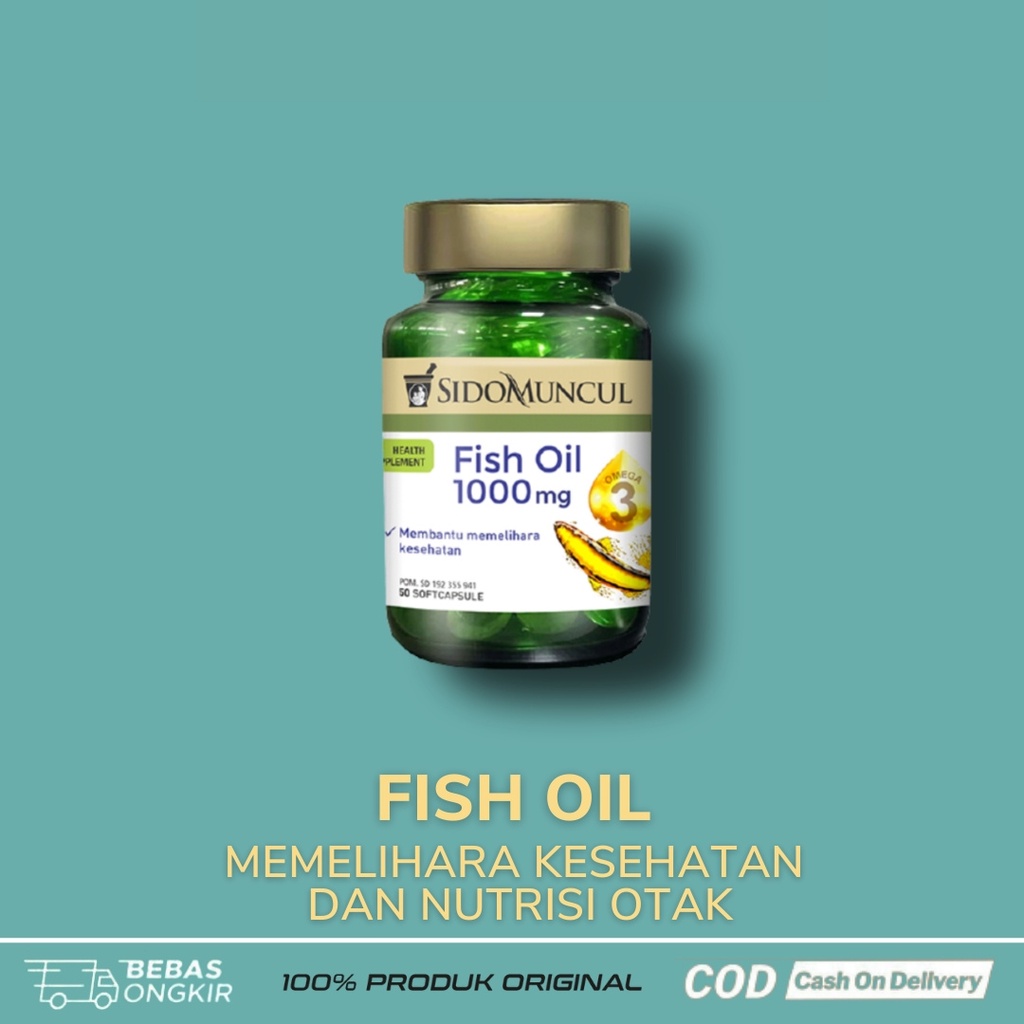 PROMO MINYAK IKAN SIDO MUNCUL HERBAL - FISH OIL SIDOMUNCUL - Suplemen Kesehatan Dan Penambah Stamina