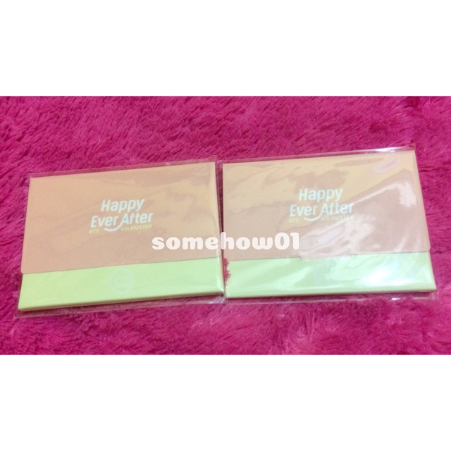 BTS 4th Muster Mini Photocard and Cloud Card Envelope