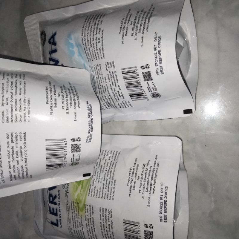 Lervia sabun cair refill 400 ml / Sabun refil lervia / lervia sabun refill.