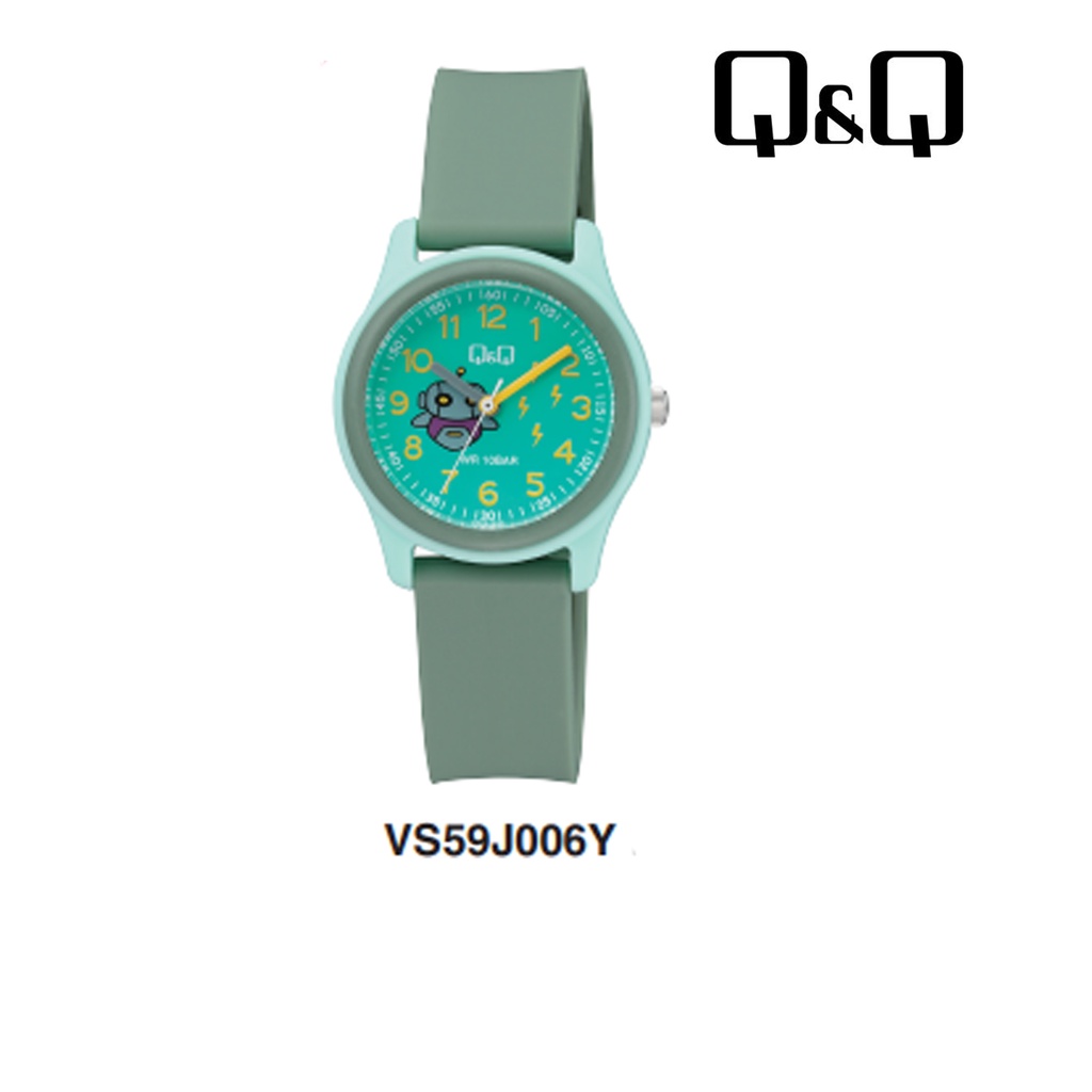 Jam Tangan Anak Lucu Colorful Rubber Analog Original Q&amp;Q QNQ QQ VS59 VS59J Series