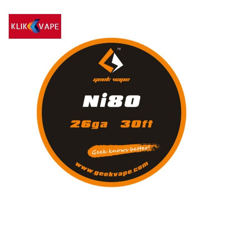 Geek Vape Wire Nichrome Ni80 26 GA 30 Feet [9.15 Meter] KlikVape Bandung