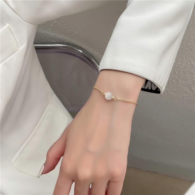 An Opal Drawstring Adjustable Hand Retro Bracelet Female Ins