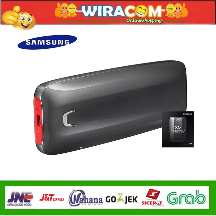 Samsung X5 Portable SSD 2TB Thunderbolt 3 External SSD