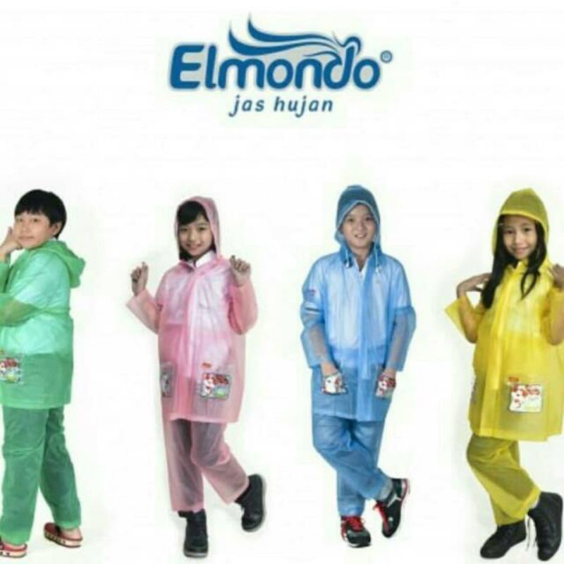 Setelan Jas Hujan Anak / Raincoat Kids / Mantel Hujan Elmondo Anak