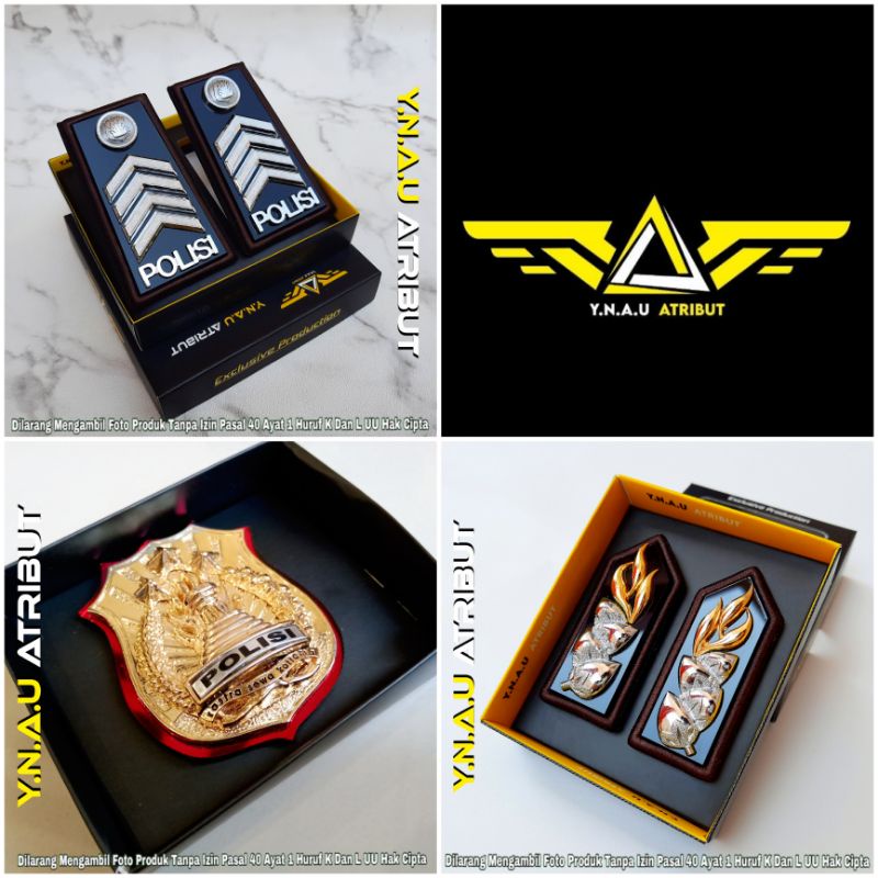 ATRIBUT POLISI / PAKET PANGKAT BRIPKA POLRI / PANGKAT BRIPKA POLRI + MONOGRAM POLRI + KEWENANGAN POL