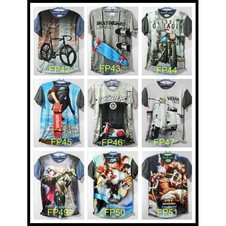 TERLARIS GROSIR KAOS 3D FULL PRINT THAILAND 