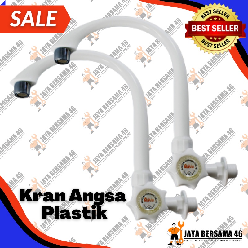 KERAN ANGSA PVC/ KRAN ANGSA CUCI PIRING PLASTIK / KRAN KERAN ANGSA DAPUR BAHAN PLASTIK PELASTIK 1/2INCHI