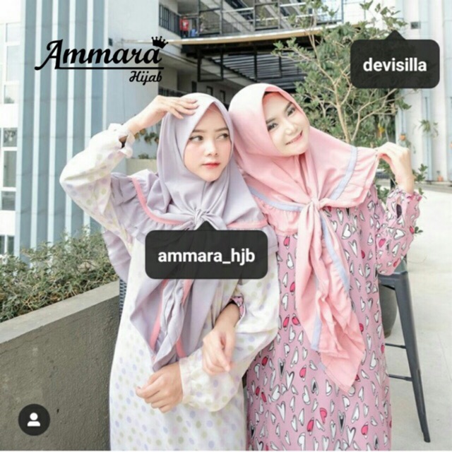 HIJAB SEGITIGA INSTAN REMPEL LIST