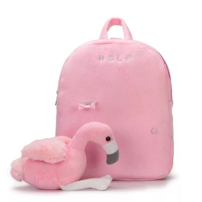 Spesial Edisi Tas Anak Sekolah Flamingo / Tas Anak Flamingo 3D / Backpack Flamingo3D
