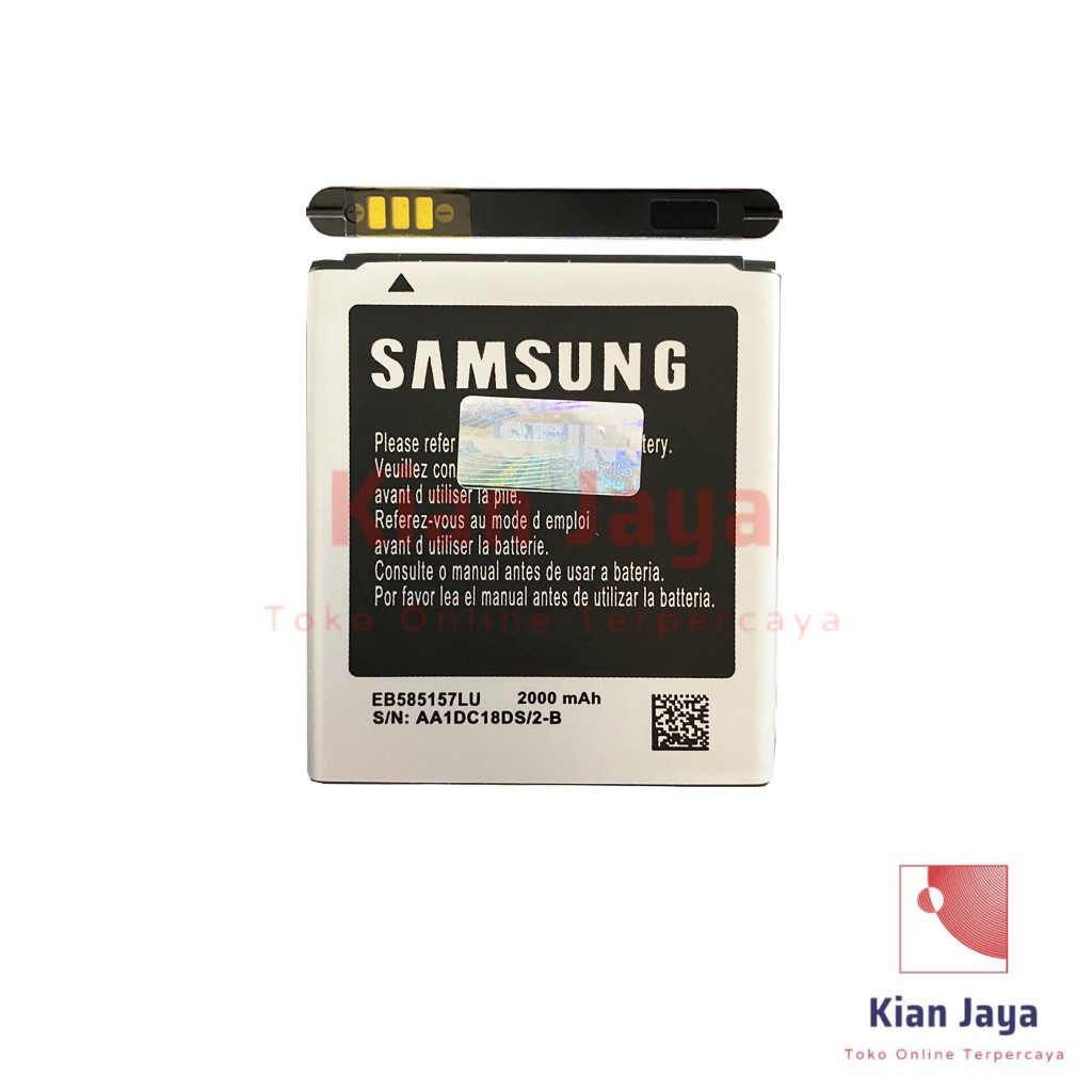 Baterai Samsung Galaxy Core 2 G355 G355H Beam I8530 Win I8550 I8552 Original OEM Batre Batrai Battery Hp EB585157LU Ori