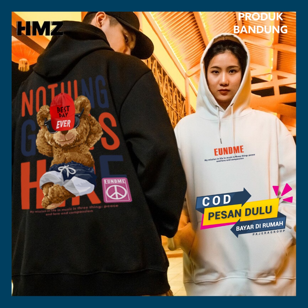 Sweater Aesthetic Wanita Hoodie BearBull's hoddie Cewek Cowok XXL Switer Korea Sweter Pria Hudie Wan