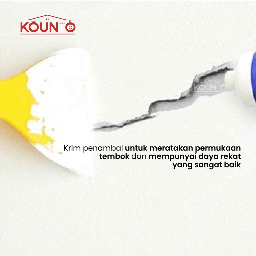 Dempul Tembok Krim Penambal Dinding Wall Repair Pasta Dempul Cream Penutup Dinding Waterproof 3 in 1