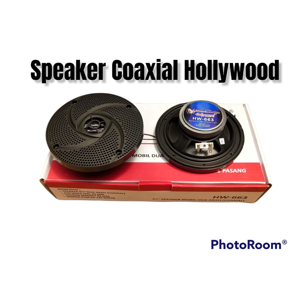 SPEAKER COAXIAL HW663 2 WAY 6/6.5 INCH HOLLYWOOD HW-663 SPEAKER PINTU MOBIL Audio