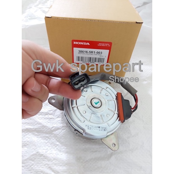 Motor cooling fan radiator Honda Jazz Rs GE8 Ori