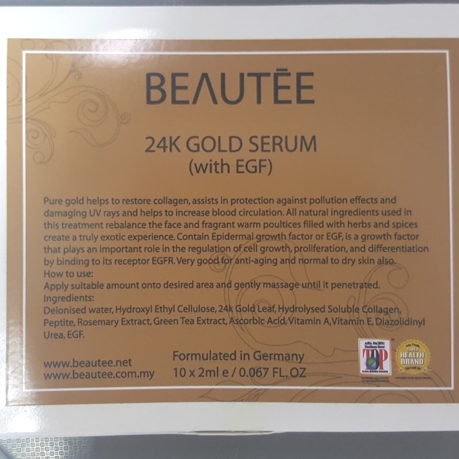 BEAUTEE SERUM 24K 10BTL/ SERUM WAJAH/ SERUM PENGECIL PORI