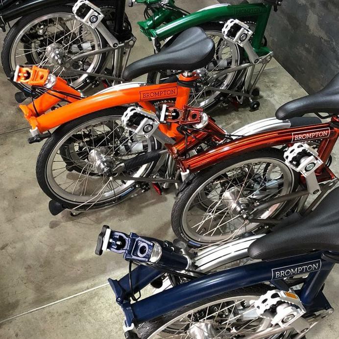 Sepeda Lipat Brompton M6Lx FLAME LACQUER (Ready Stock) - Orange