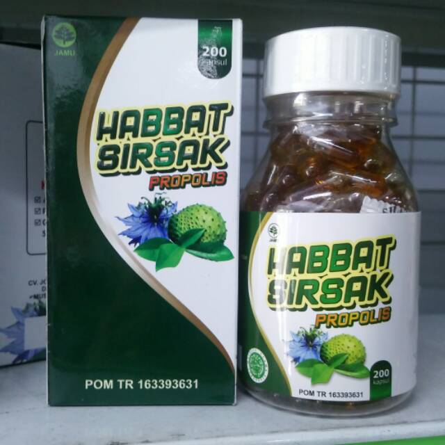 Habbat sirsak propolis 200 kapsul