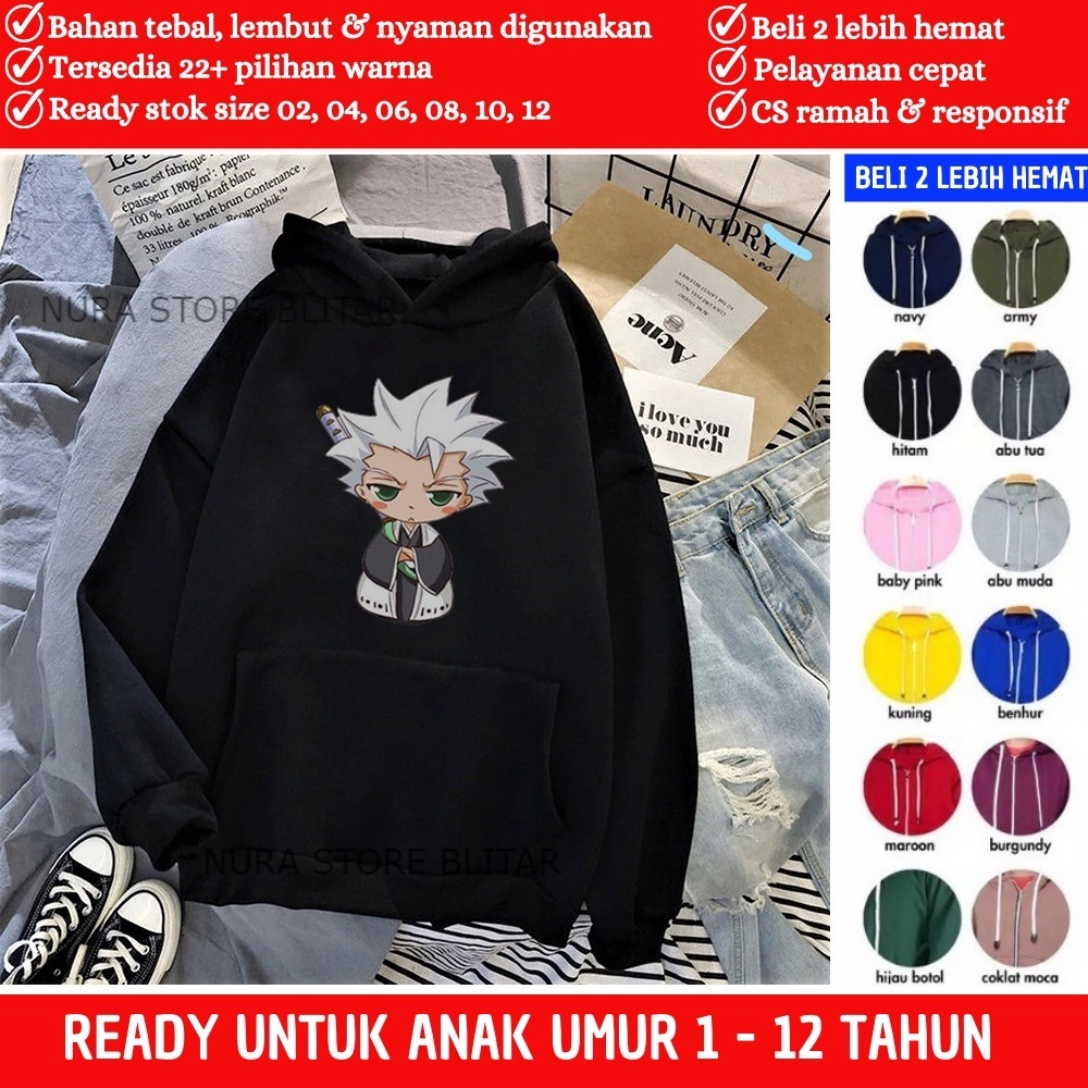 Jaket Hudie Hody Anak Kecil Cowok Cewek Branded Laki Laki Perempuan Balita Bayi Karakter Anime Umur 