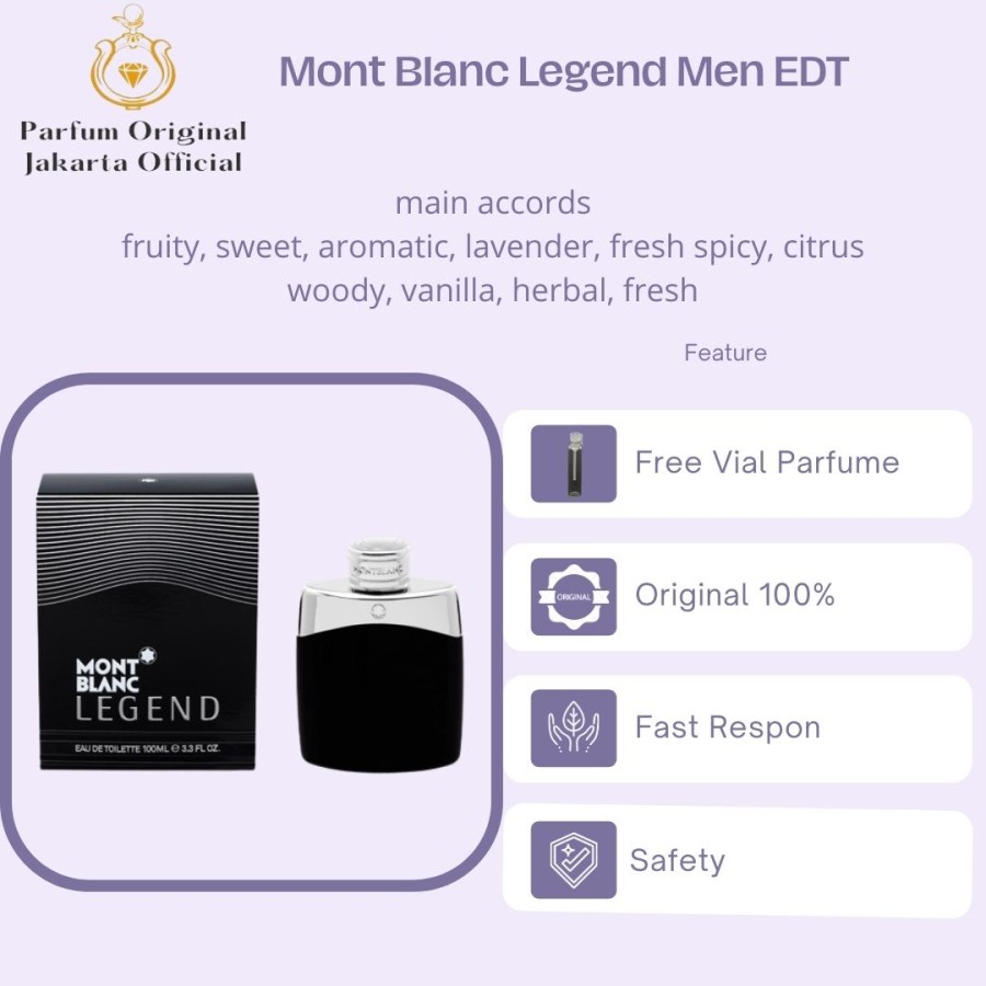 Parfum Parfume Perfume Asli Perawatan Kecantikan Original Import Branded Pria Laki Laki Cowok Mont B