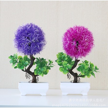 Ornamen Tanaman Dandelion / Pot Bunga Hias Dekorasi Meja / Ornamen Tanaman Bonsai Hias Plastik