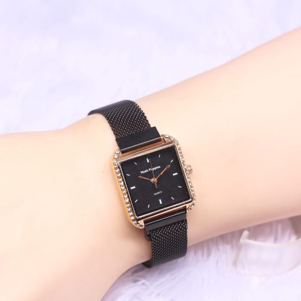 Jam Tangan Wanita Hush Puppies Diamond Rantai Pasir Magnet
