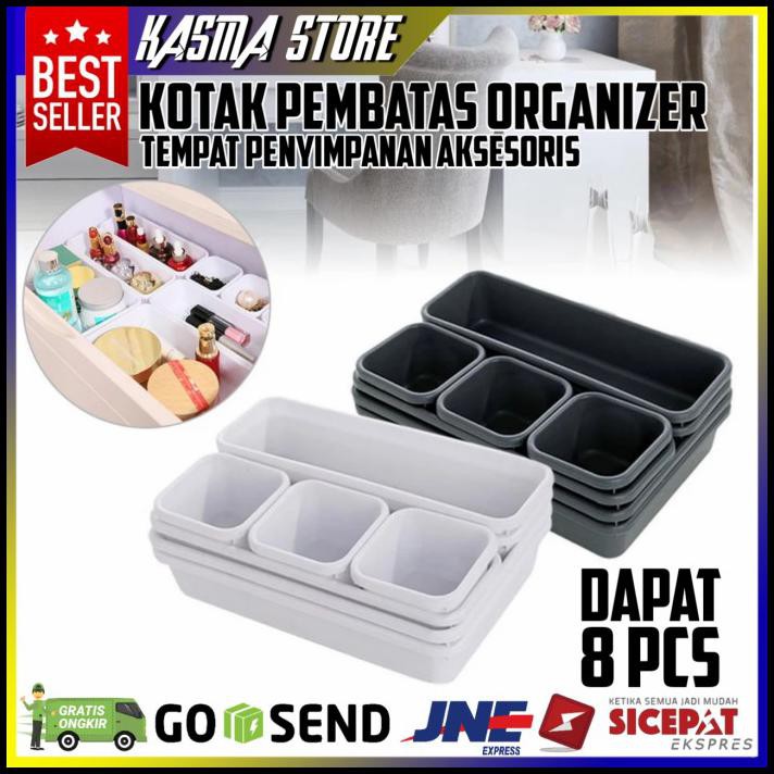 

Kotak Pembatas Organizer Divider Case Organizer 8 Pcs