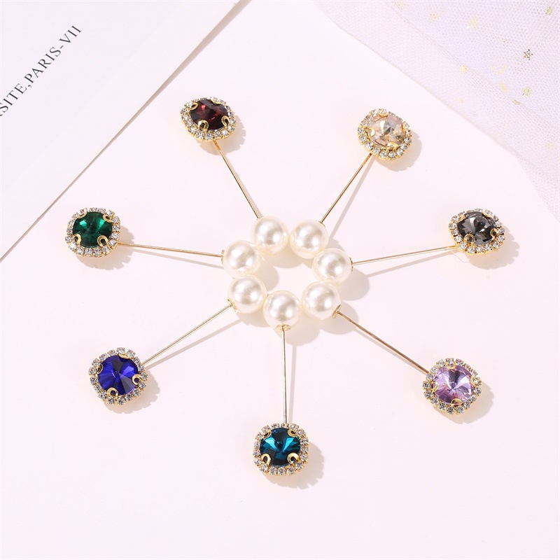 Bros Berlian Imitasi Gaya Korea bross pin tuspin peniti