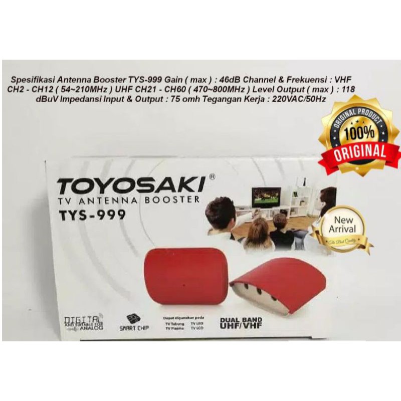 BOSTER ANTENA / PENGUAT SINYAL TV MEREK TOYOSAKI TYPE TYS-999 SMART CHIP