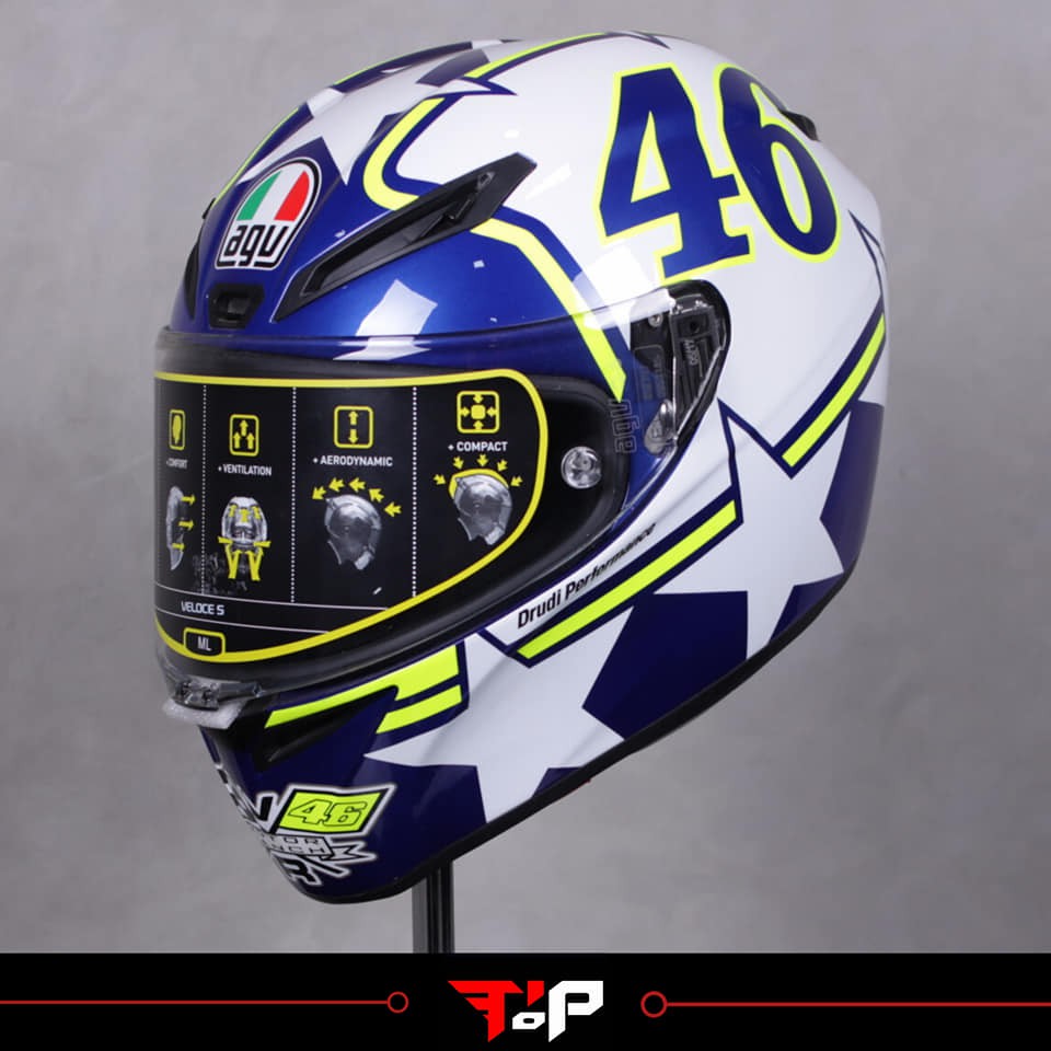 AGV VELOCE S RANCH VR46 HELM FULL FACE